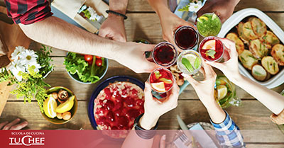 Idee per apericena con i corsi TuChef a Roma.